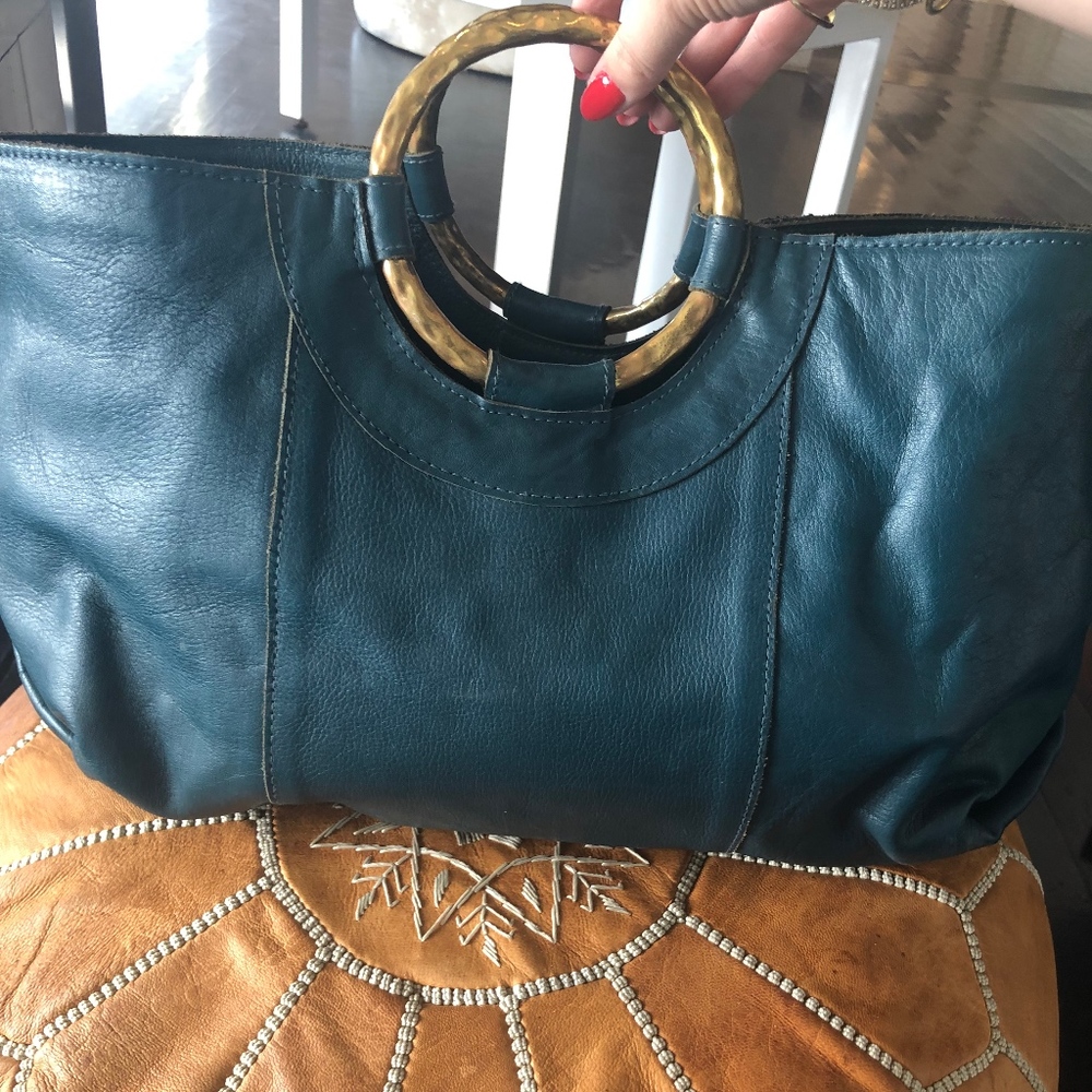 Cleobella Bag Teal Leather